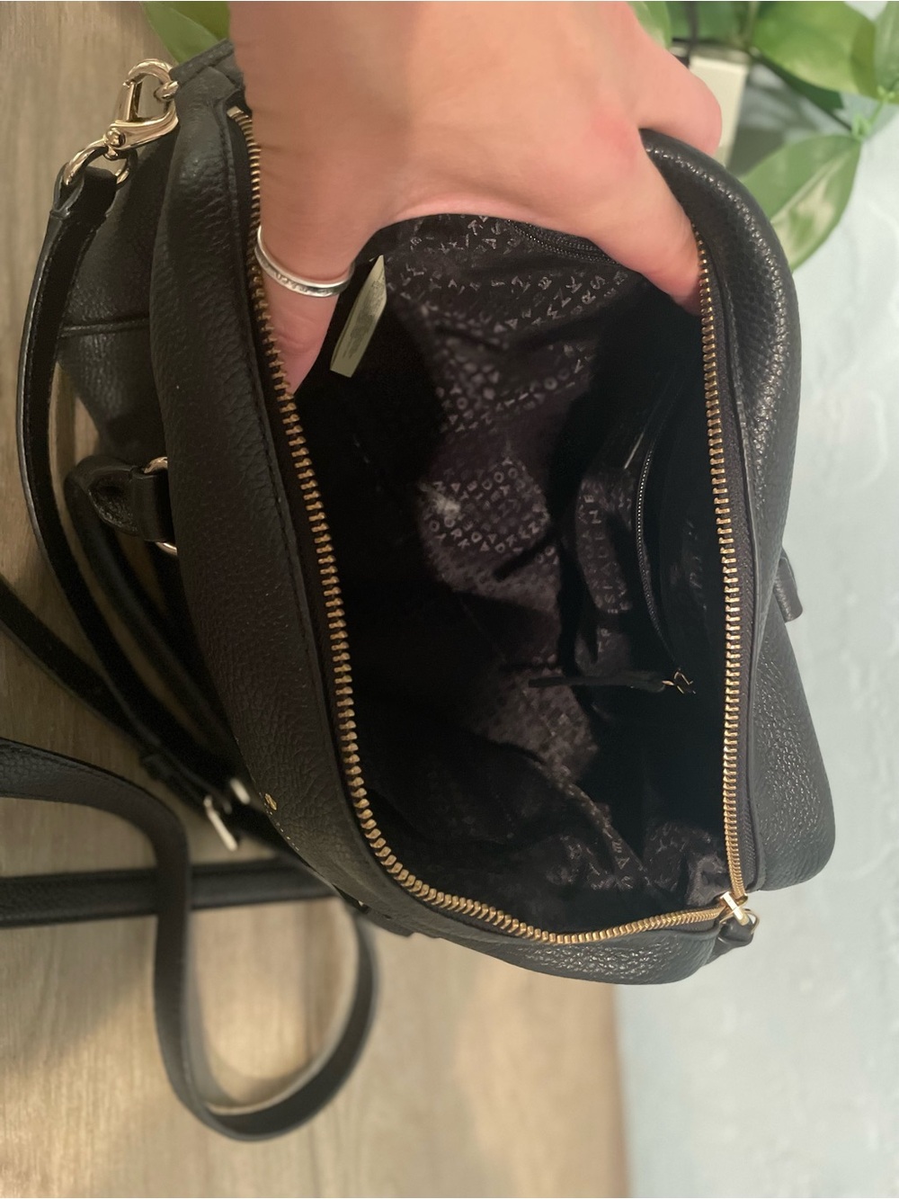 kate spade Black Pebbled Leather Convertible Crossbody Bag - Picture 2 of 9